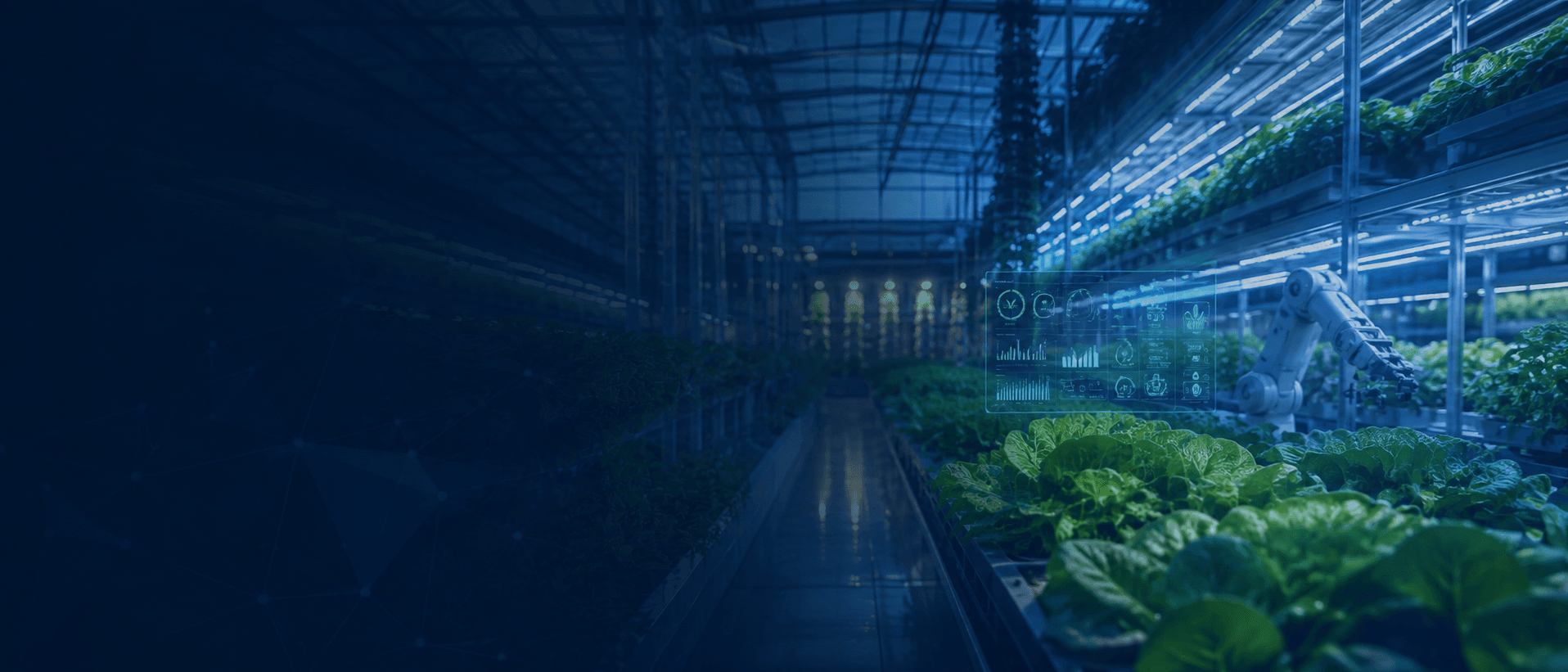 Modern high-tech agricultural laboratory